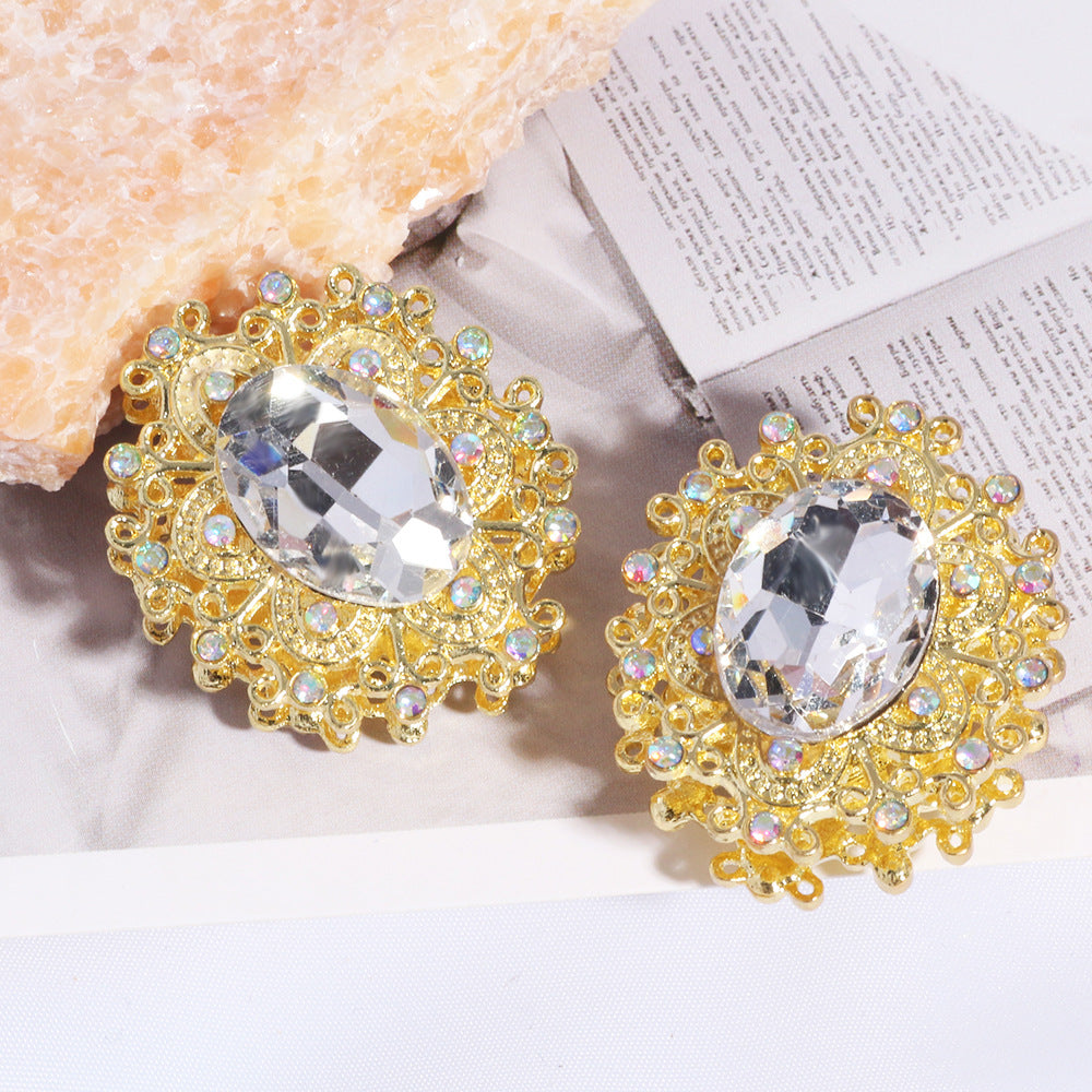 Wholesale 3pcs/pack Retro alloy heavy-duty beads straight hole DIY beading